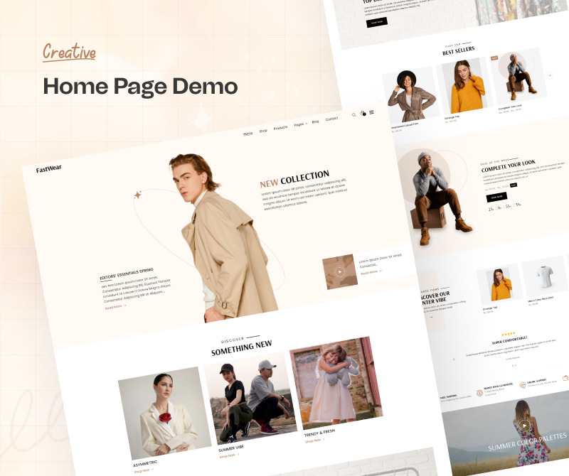 Fast Wear - 时装店最小 Bootstrap Shopify 主题