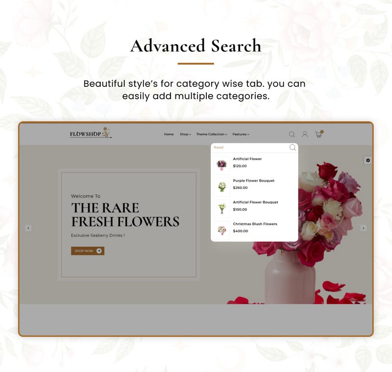 Flowshop - 超级花卉 Shopify 2.0 超级主题 #282875