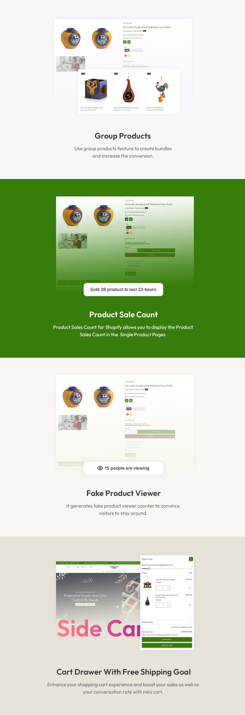 Articraft - 手工艺术品和礼品店多用途 Shopify 2.0 响应式主题