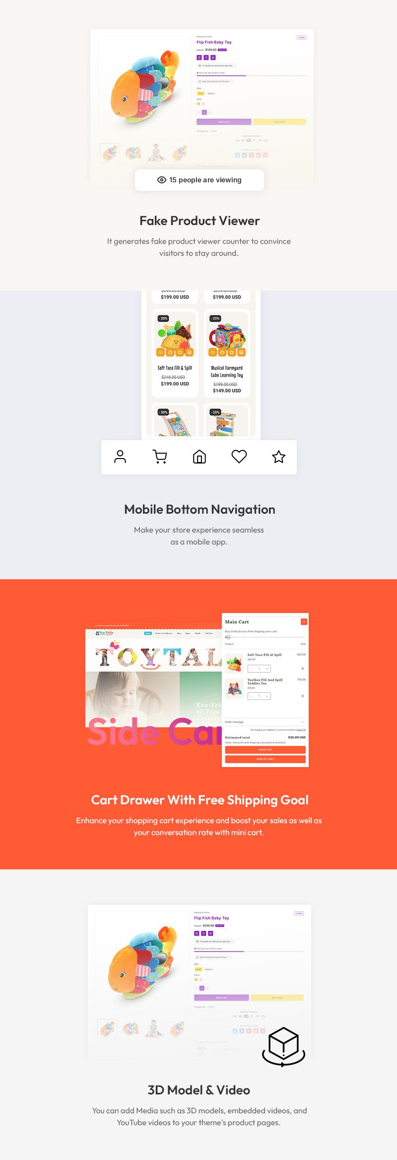 Toytally - 儿童玩具和婴儿时装店多用途 Shopify 2.0 响应式主题