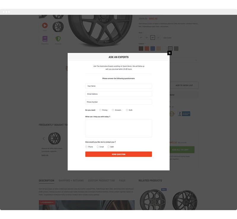 SPARK – 汽车和汽车零部件 Automotive Shopify Section Theme OS 2.0