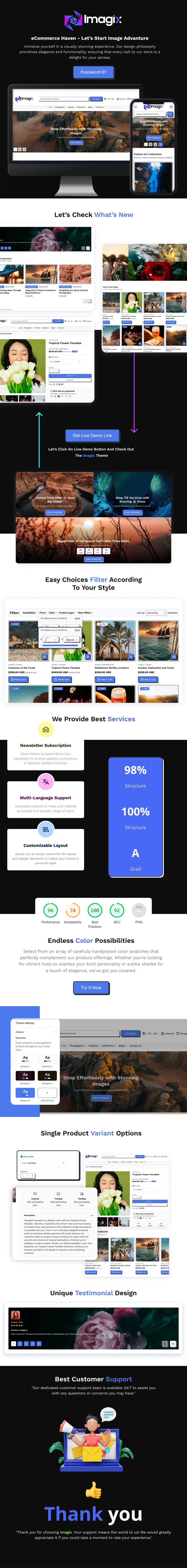 Imajix - 图片和摄影艺术 Shopify 主题 2.0 #403616