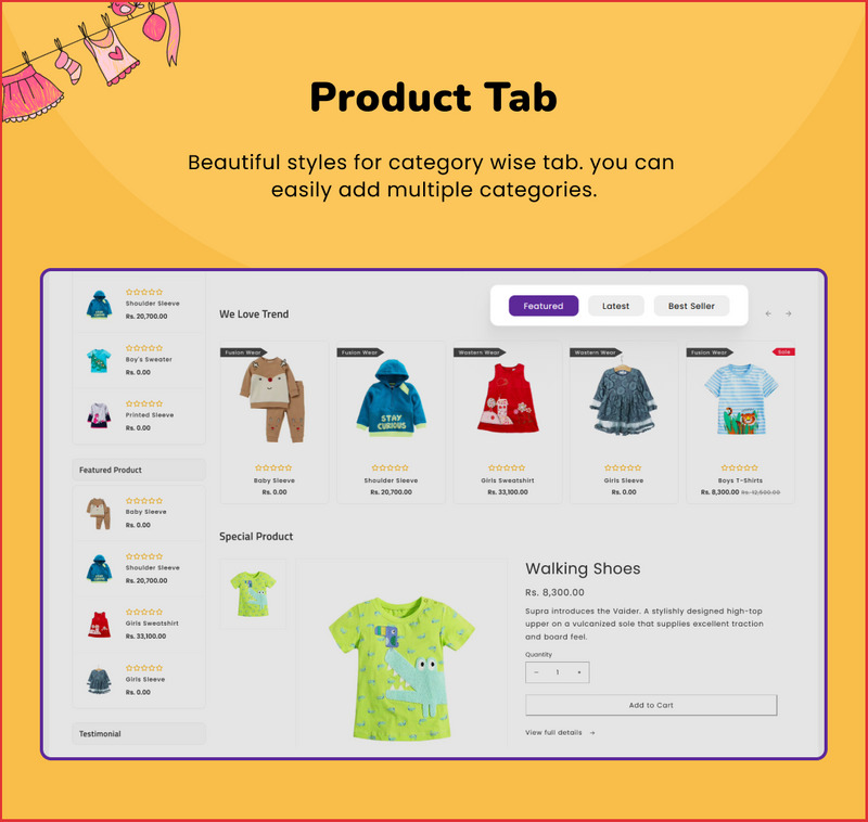 Fashona Children–Kids Fashion Shopify 2.0 响应式主题