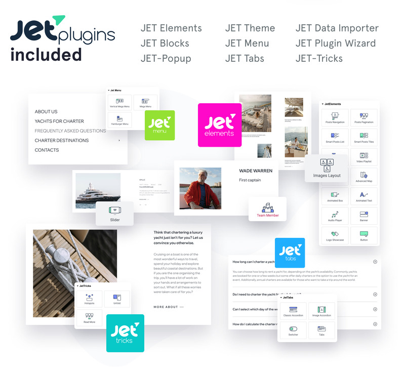 Voyagee - 游艇度假 WordPress Elementor 主题