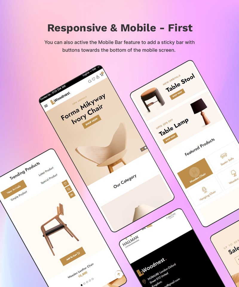 Woodnest - 家居装饰、家具、艺术和工艺品 - 高级 Shopify 2.0 多功能响应式