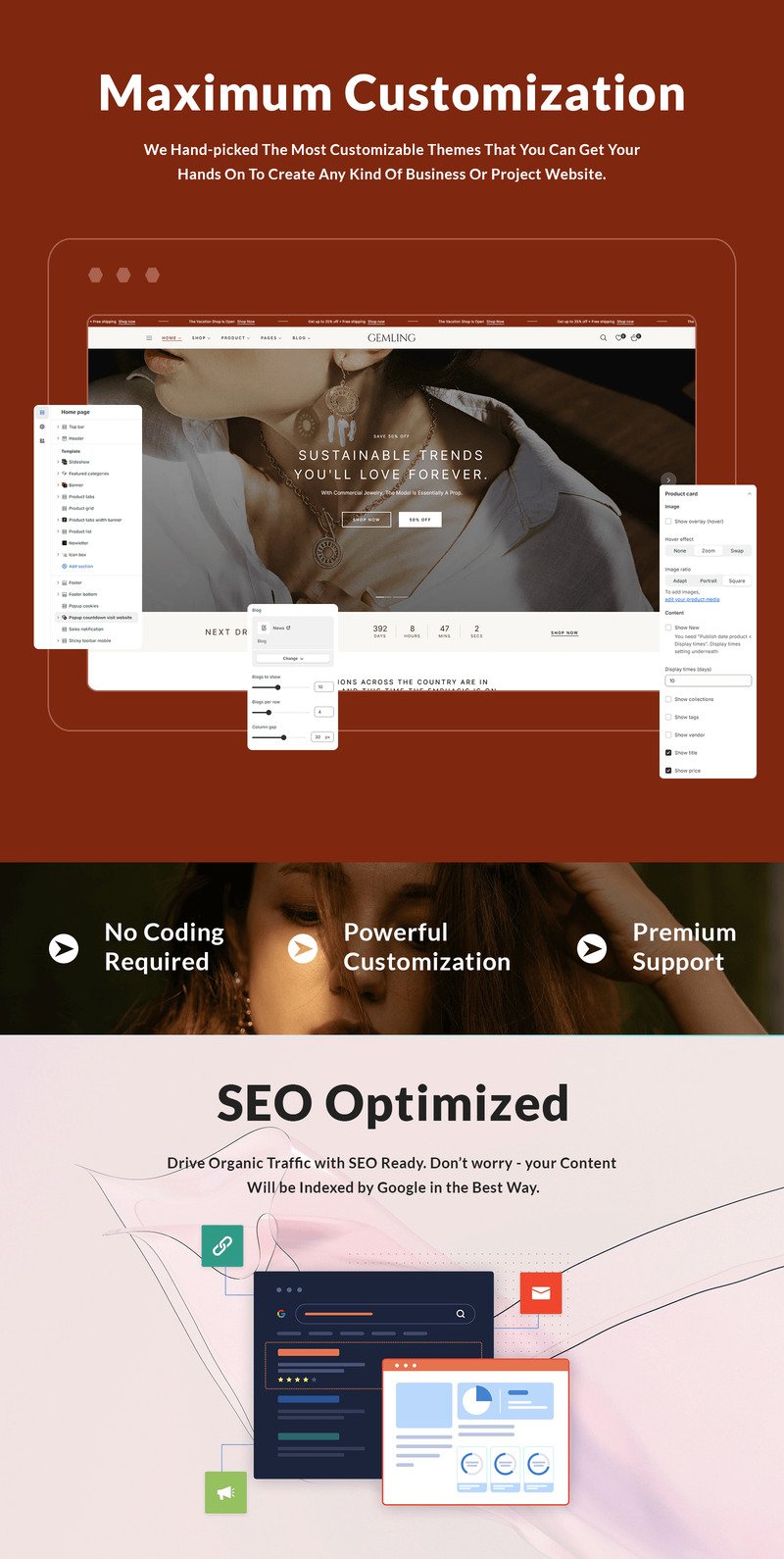 Gemling-珠宝店 Shopify 主题 #413228