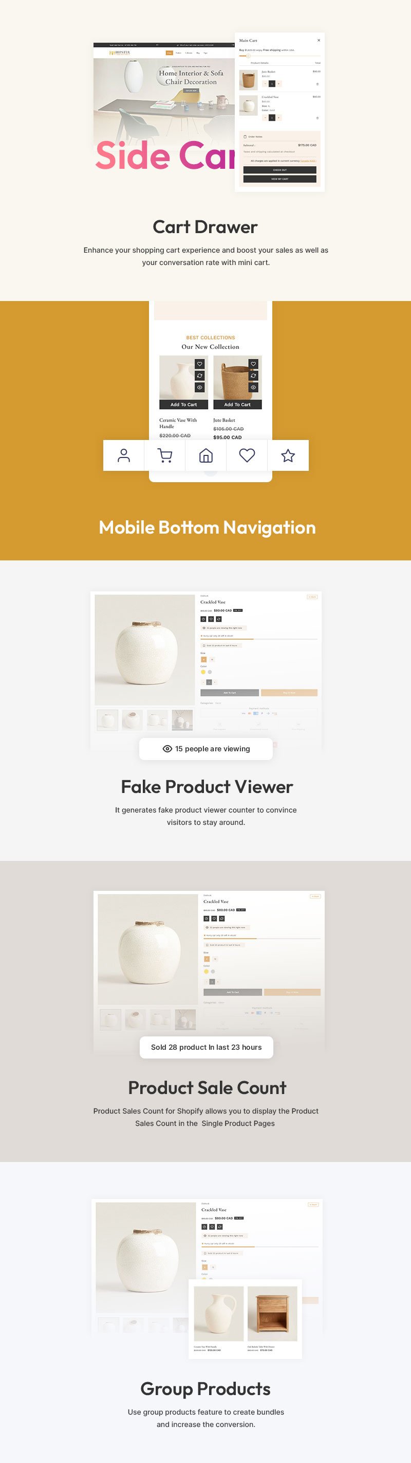 Hipster - 室内装饰和家居装饰商店多用途 Shopify 2.0 响应式主题