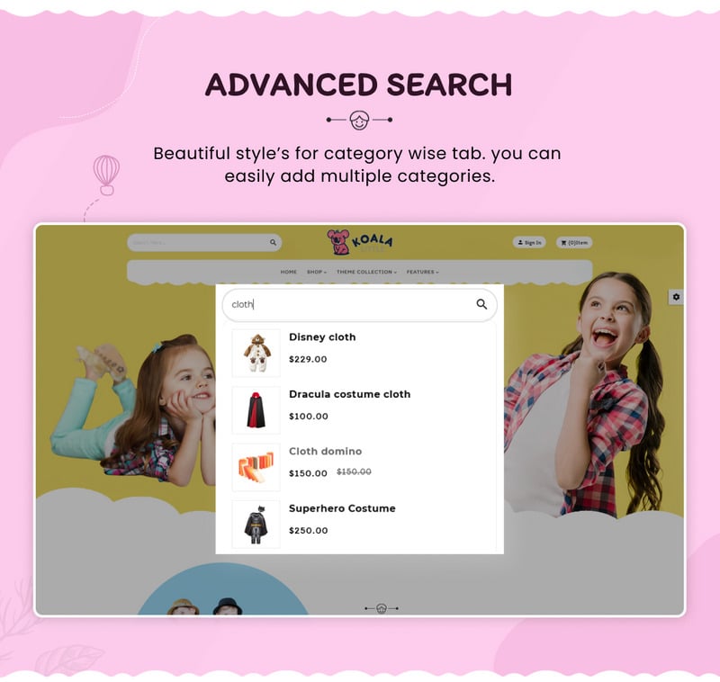 9c33919b0fc94f74707ceb238a6ce90c Koala Little Kids, Toys, Play, Fashion Shopify 2.0 响应式主题