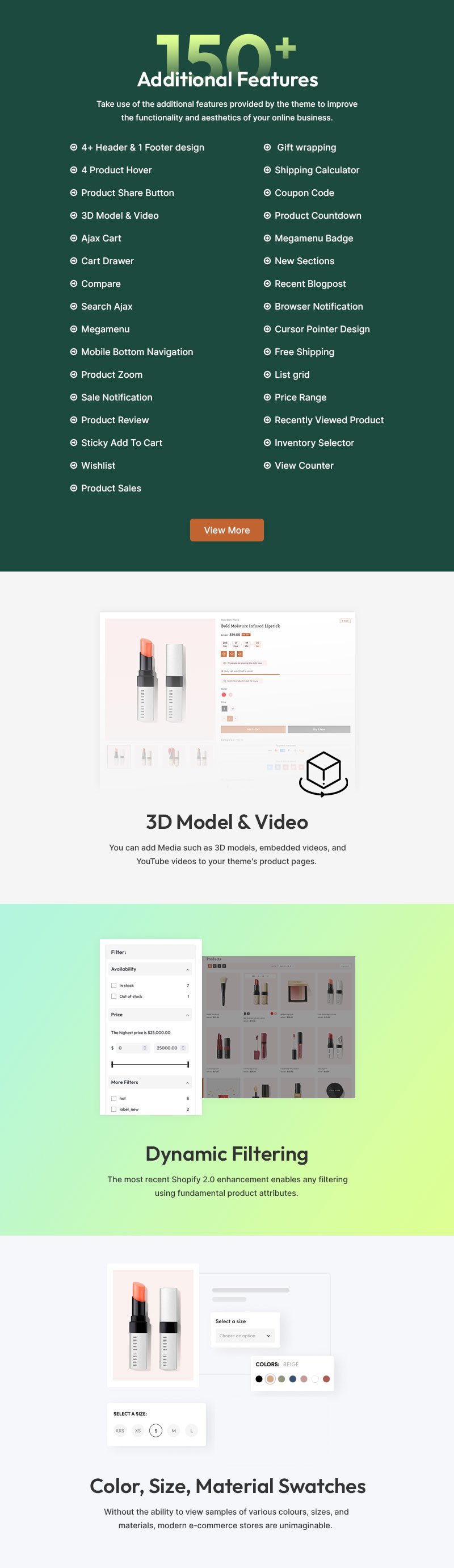 Glowsine - 化妆品、美容和护肤品化妆师多用途 Shopify 2.0 响应式主题