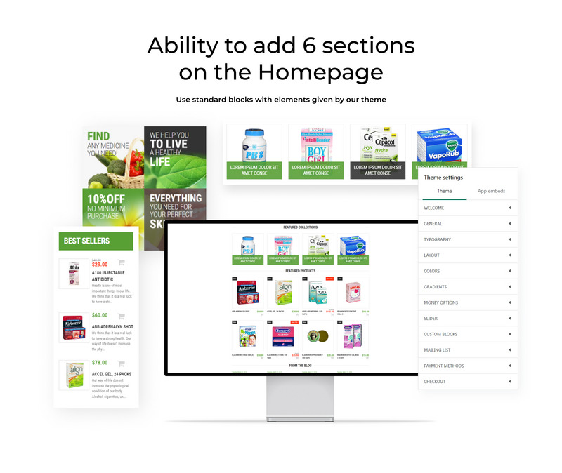 医药商业电子商务 Shopify 主题 #53439