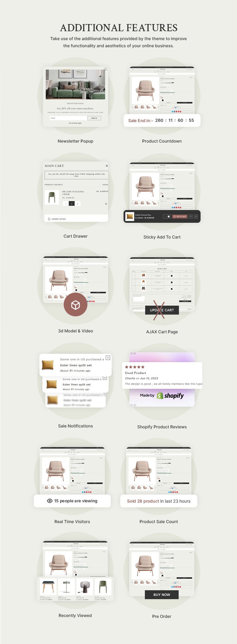 Homely - 现代家居家具和室内装饰店多用途 Shopify 2.0 响应式主题