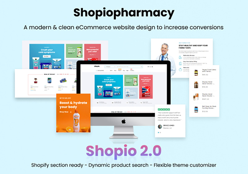 Shopiopharmacy 多功能 Shopify 主题 #260708