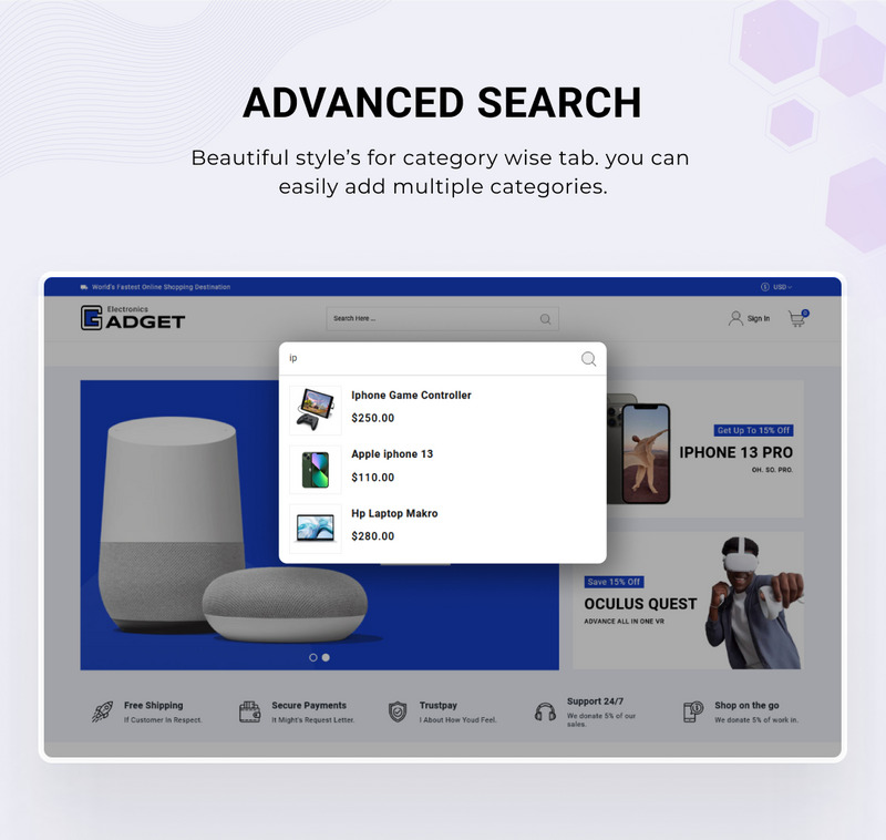a5a70de98384f919361eeeb99058839d Gadget - Mega Electronics Shopify 2.0 超级高级主题