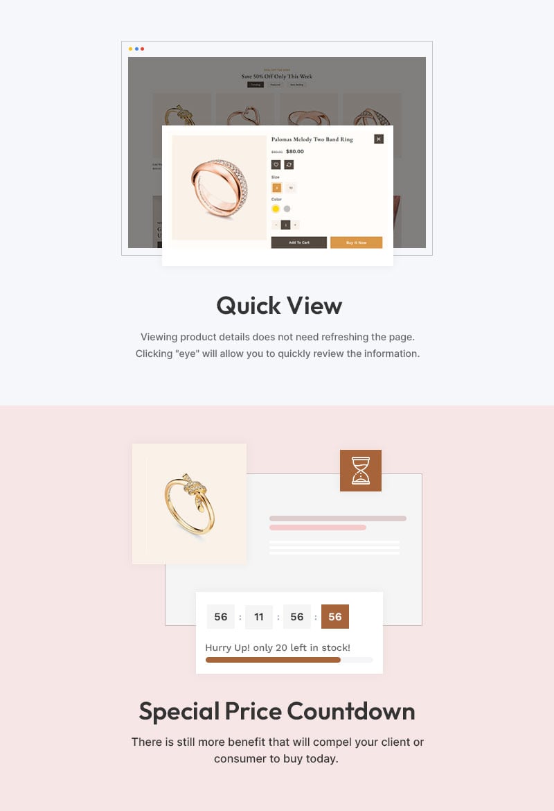 Glitter - 珠宝店 Shopify 2.0 响应式主题 #388650