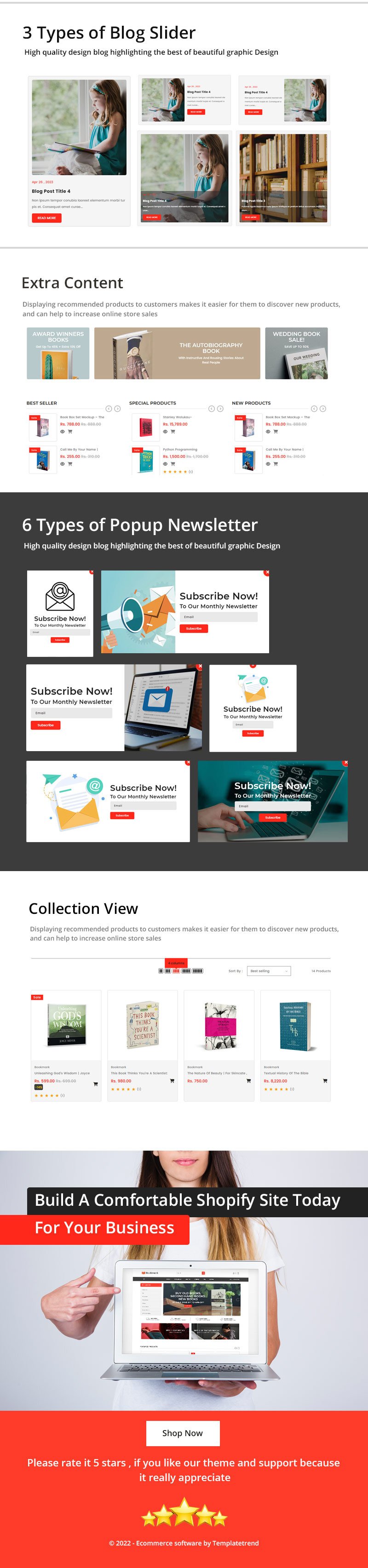 Bookmark Ebook - Magazine Paper Book Shopify OS 2.0 主题