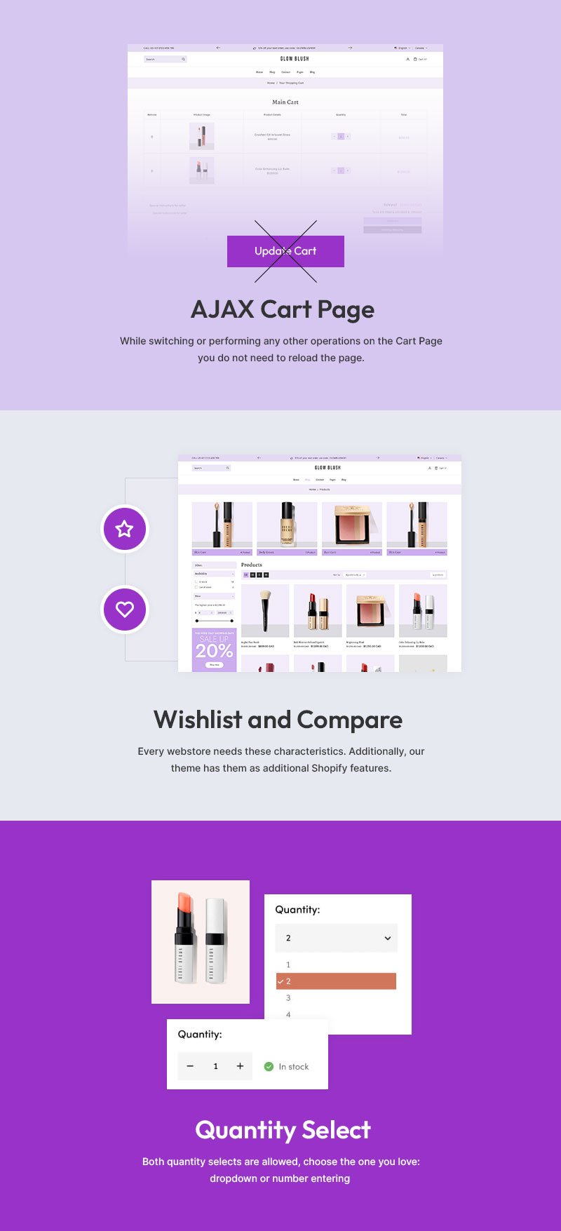 Glowlab - 美容、化妆品和护肤品多用途 Shopify 2.0 响应式主题