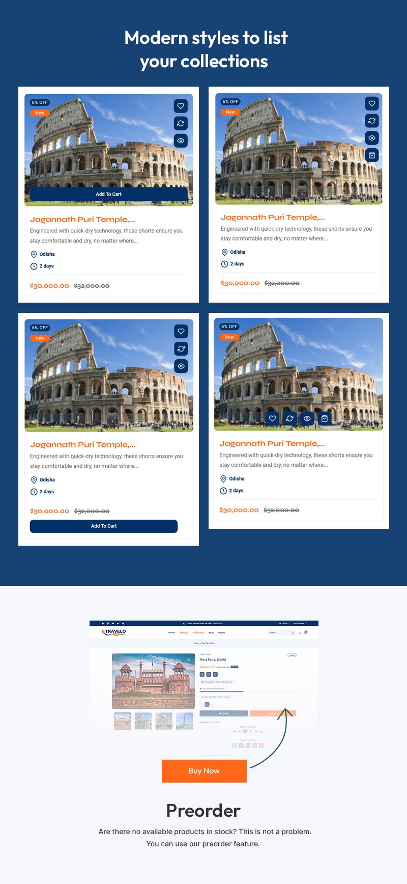 Travelo - 旅行、游览和旅游配件商店多用途 Shopify 2.0 响应式主题