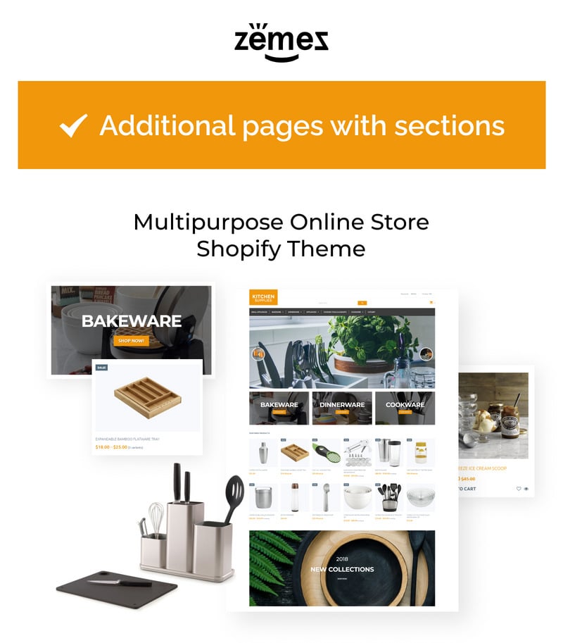 厨房用品 Shopify 电子商务主题 #71323