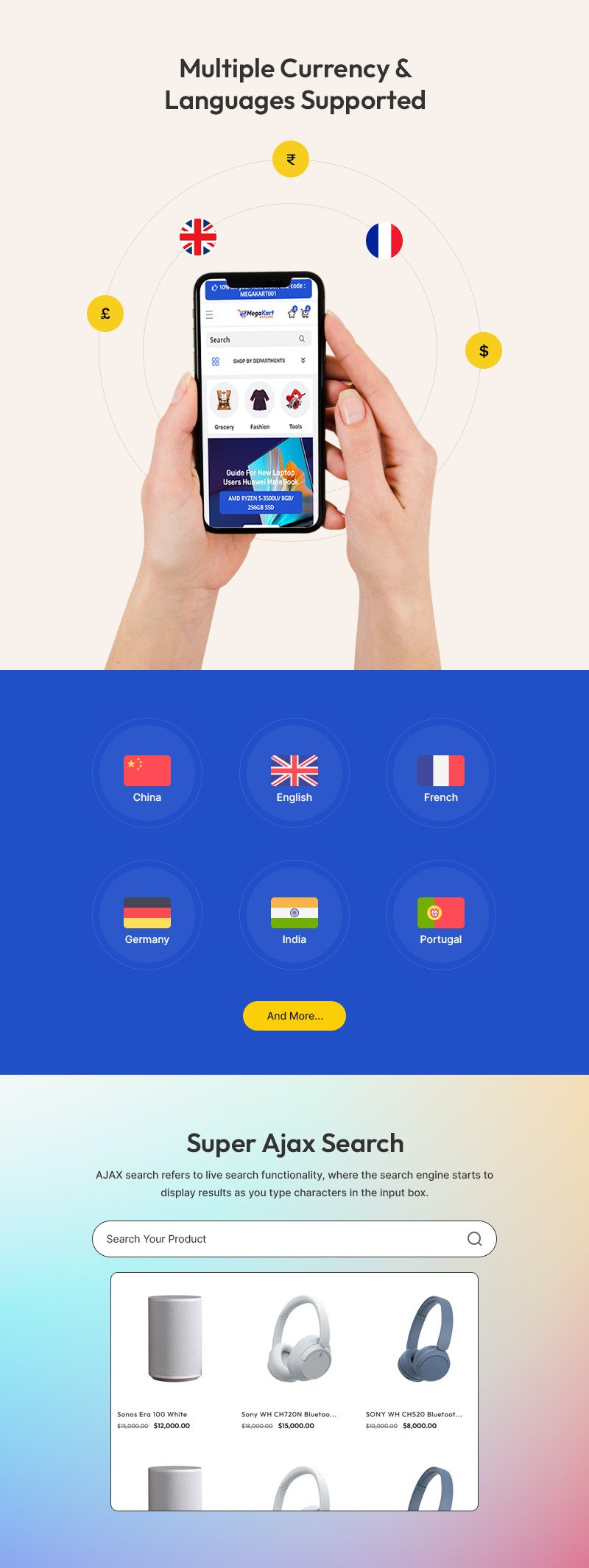 Megakart - 电子和小工具大型商店多用途 Shopify 2.0 响应式主题