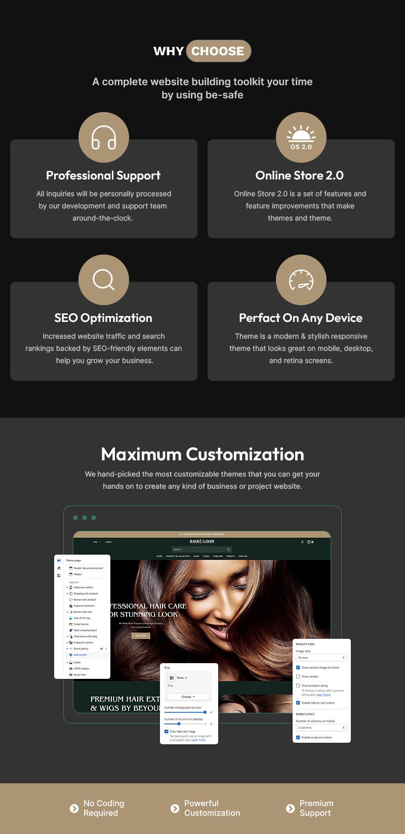 Hairloom - 美发沙龙和理发店多用途 Shopify 2.0 响应式主题