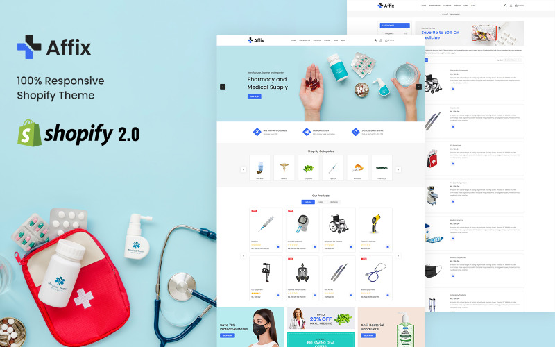 Affix - 响应式 Shopify 主题 #381436