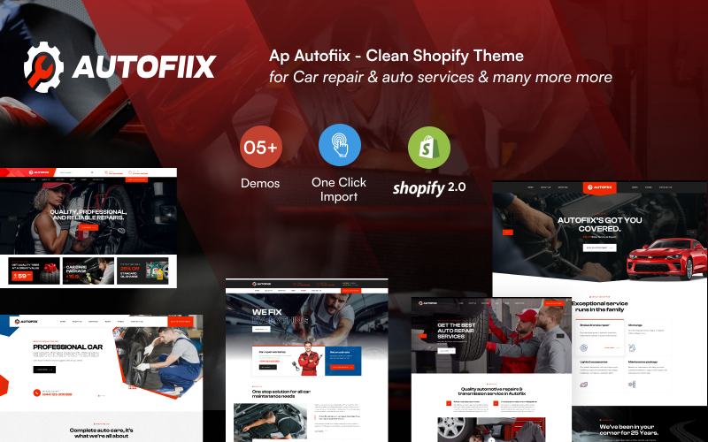 Ap Autofiix - 汽车维修和汽车服务 Shopify 主题 #337346
