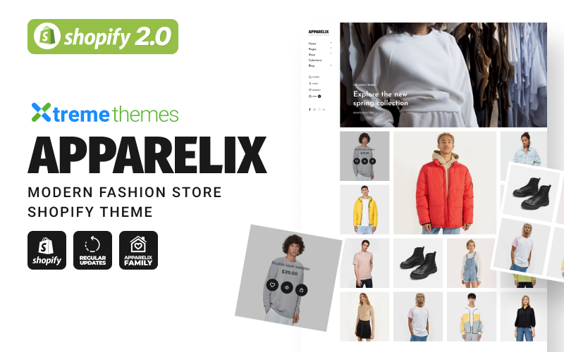 Apparelix 现代时尚商店 Shopify 主题 #238405