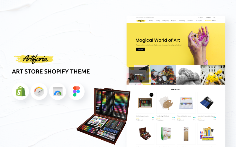 Artiforia-Art Store Shopify主题 #73723