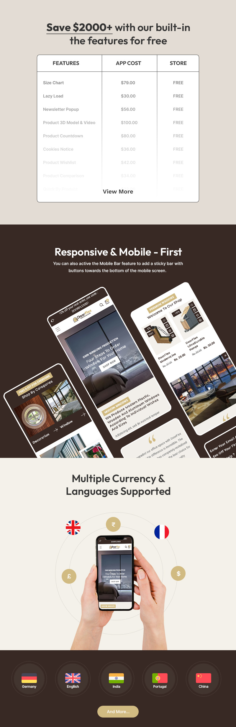 Doorflex - 门窗清洁服务商店多用途 Shopify 2.0 响应式主题