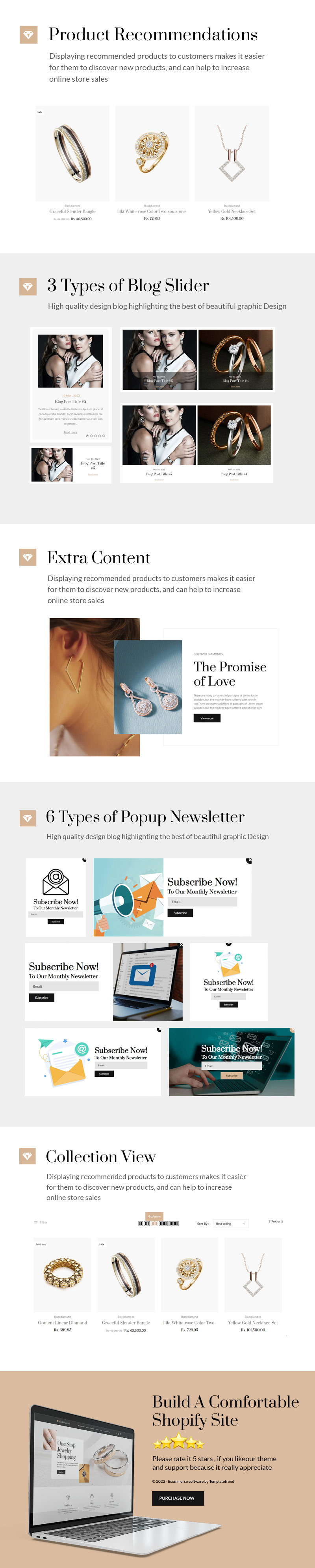 Black Diamond Jewellery - Luxury Premium Shopify 主题