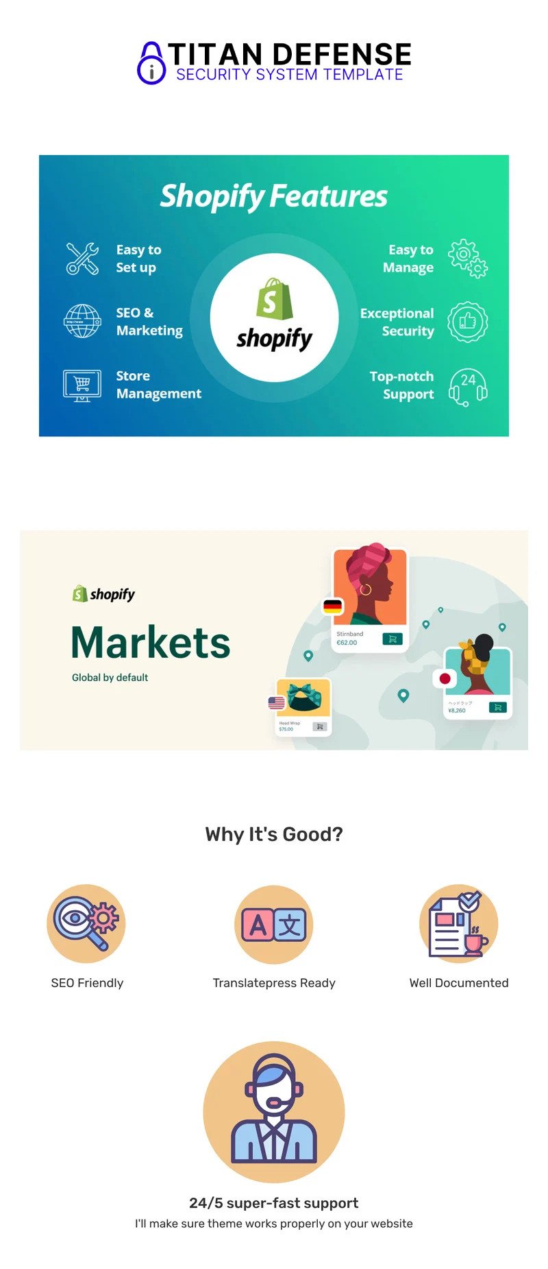 Titan Defense - 锁匠和安全系统产品 Shopify 主题