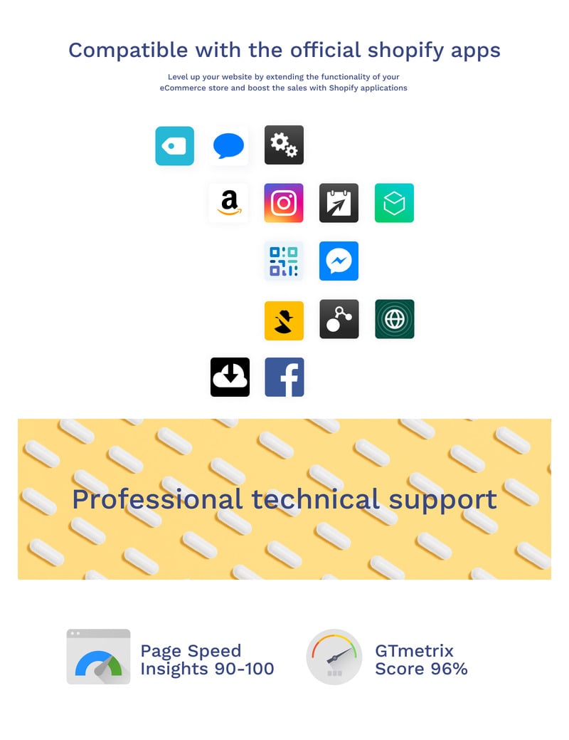 BionCo - 用于补充的 Shopify 商店模板 #190354