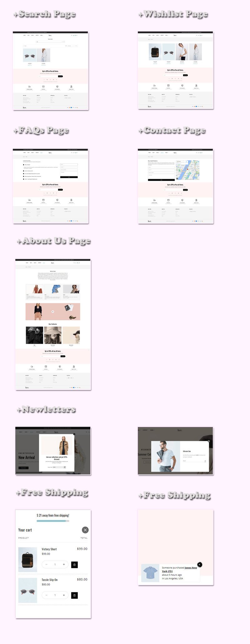 Her Fashion Store - 多用途响应式 Shopify 主题