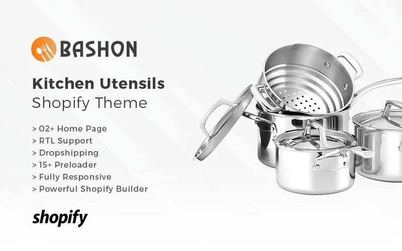 Bashon-厨房用具Shopify主题 #83178