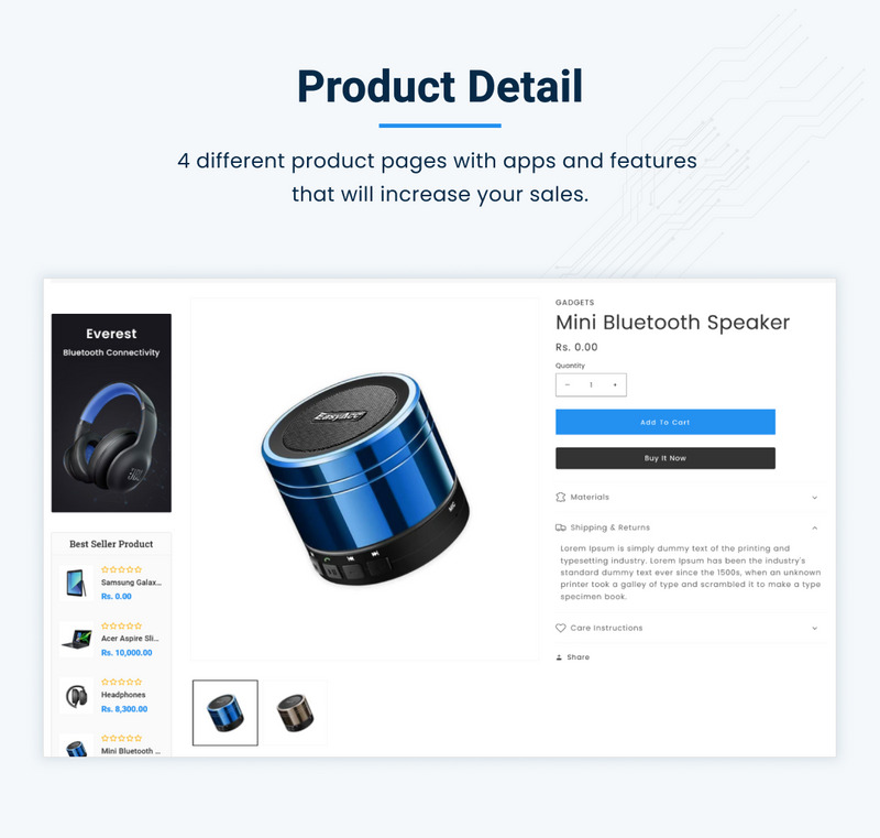 Electrick - Mega Electronics Shopify 2.0 超级商店