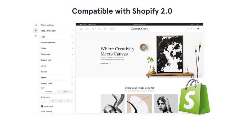 Canvas Cove - Marvelous Art & Paintings 在线商店 Shopify 主题