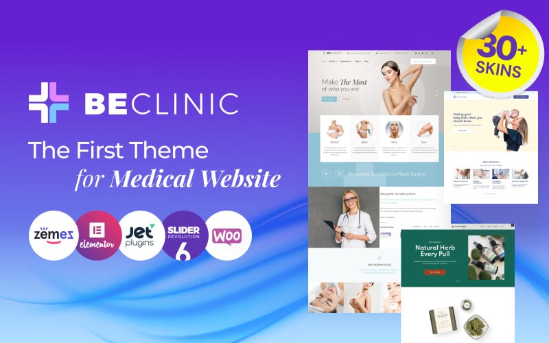 BeClinic - 多用途医疗清洁 WordPress 主题 #58654