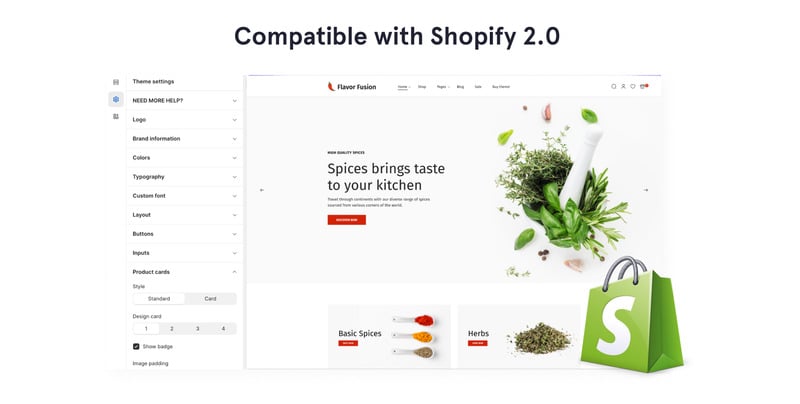Flavor Fusion - 响应式 Spice Shop 在线商店 2.0 Shopify 主题