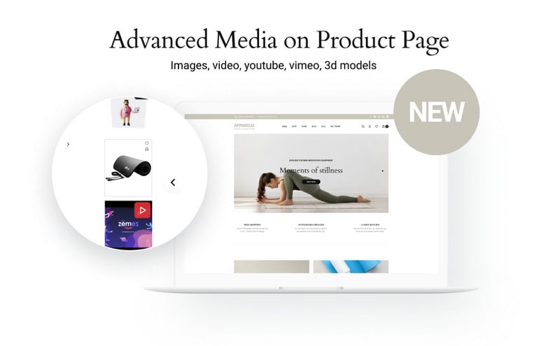 Apparelix Shopify 瑜伽工作室主题 #270065