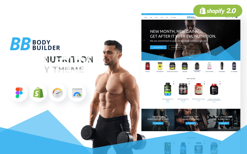 Body Builder - 运动营养 Shopify 主题 #69649