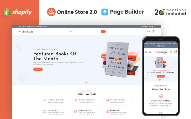 Booksign - 书店 Shopify 主题 #318767