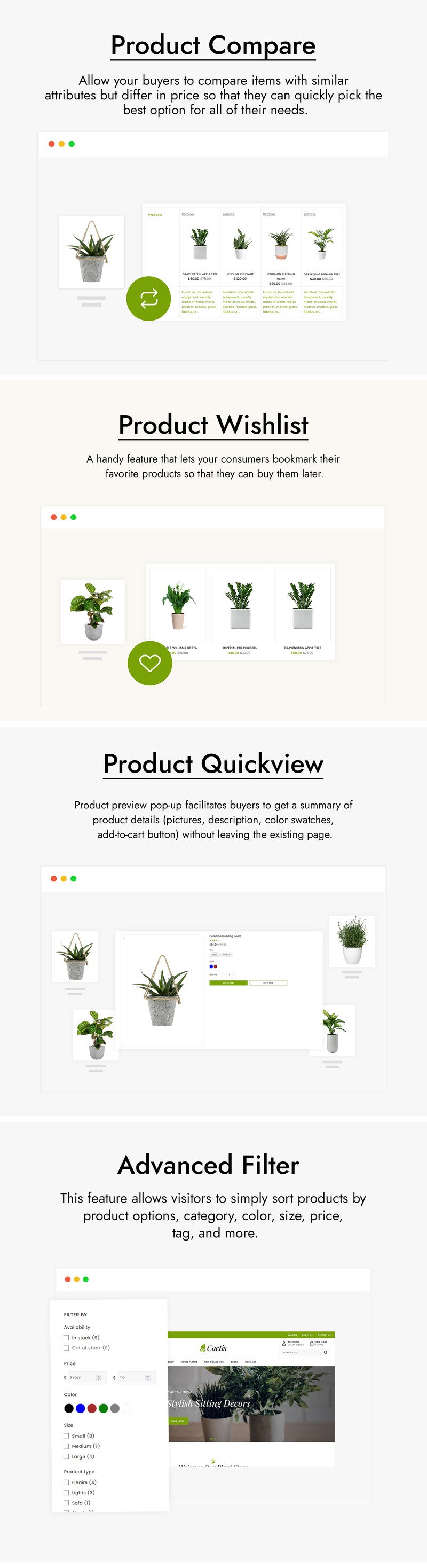 Cactis - 植物和园艺工具在线商店 Shopify 主题 #243803