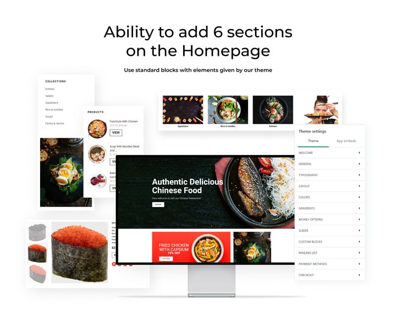 承雷-光明中式餐厅Shopify主题 #74104