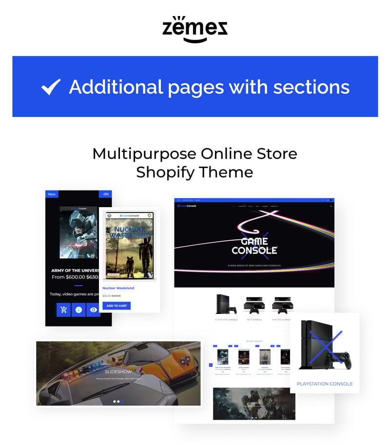 游戏机-炫彩游戏Shopify主题 #68118