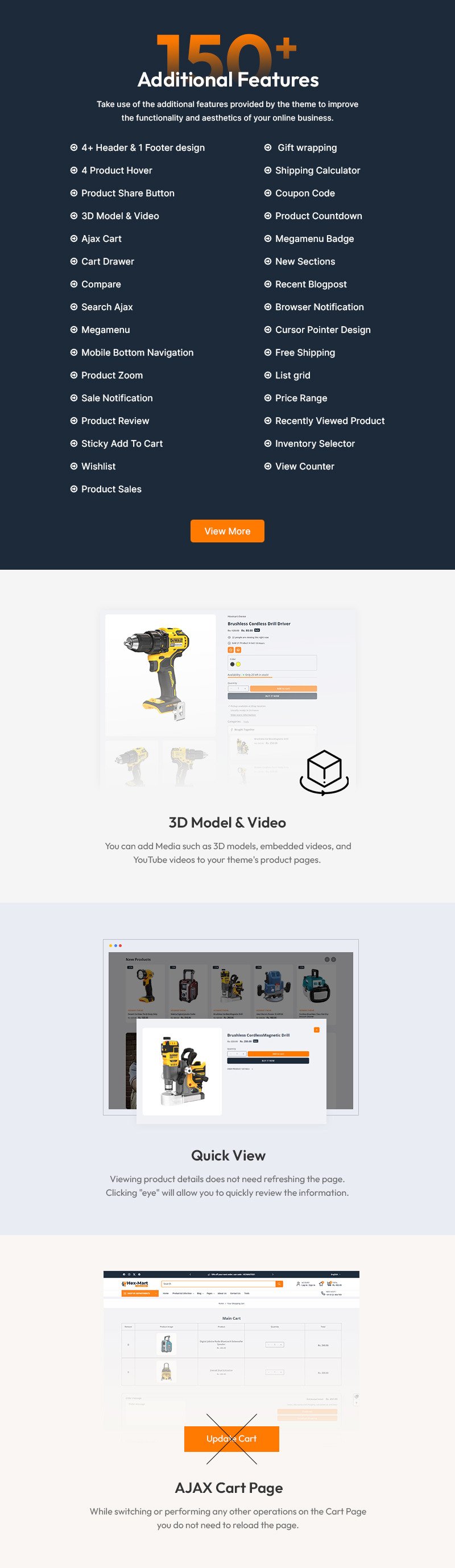 Hexmart - 建筑工具和设备商店多用途 Shopify 2.0 响应式主题