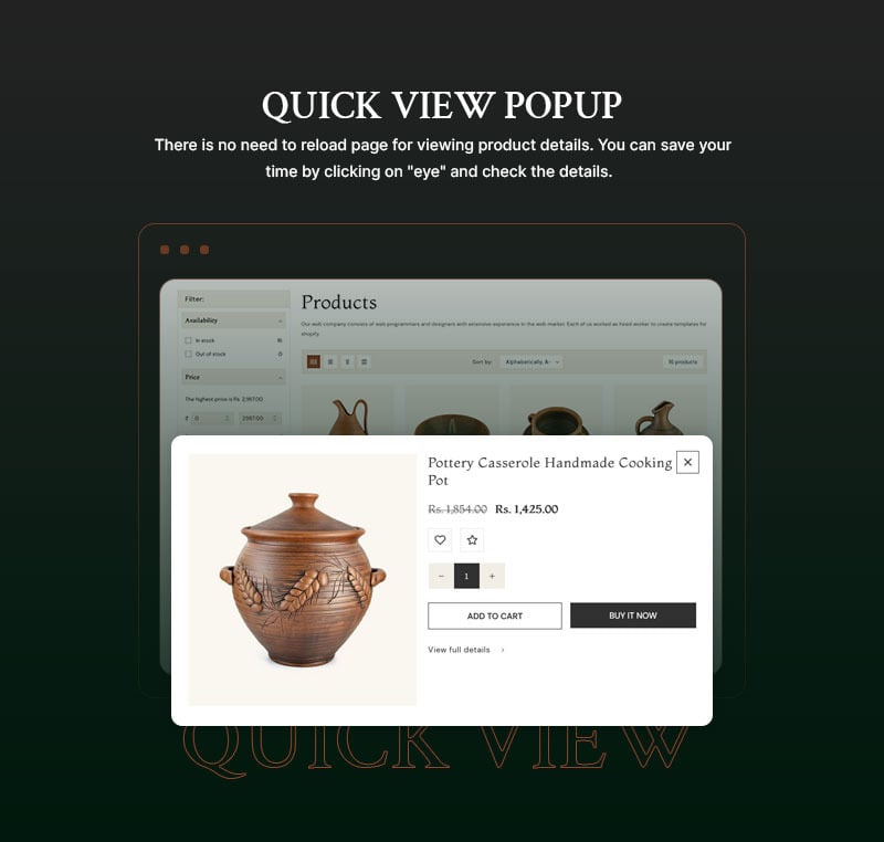 Potteric - 手工陶瓷和家居装饰多功能 Shopify 2.0 响应式主题