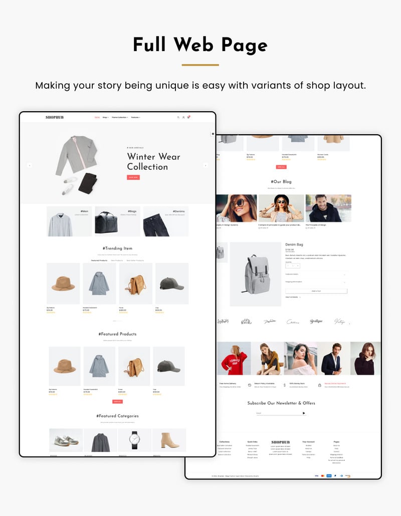 SHOPHUB Mega Fashion Super Store Premium 响应式 Shopify 2.0 主题