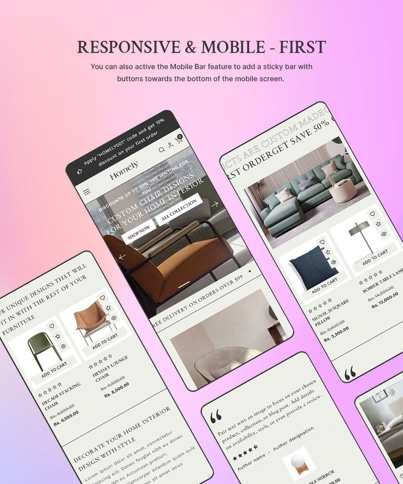 Homely - 现代家居家具和室内装饰店多用途 Shopify 2.0 响应式主题