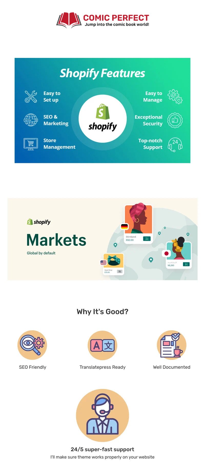 Comic Perfect - 动漫和漫画故事多功能 Shopify 主题