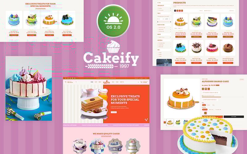 Cakeify-蛋糕烘焙和巧克力糖果店多用途 Shopify 2.0 响应式主题